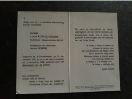 Oudstrijder - Weggevoerden 1940-1945 - Louis Adriaenssens ° 's-Gravenwezel 1921 + 's-Gravenwezel 1989 X Jeanne Somers - Obituary Notices