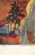Poland - Wesolych Swiat - Happy Christmas - Angel Delivering Presents On Xmas - T. Okon - Publ. Polonia 924 - Poland
