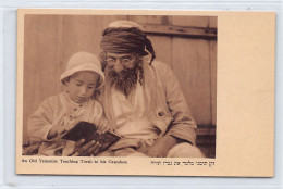 JUDAICA - Israel - An Old Yemenite Teaching Torah To His Grandson - Publ. K. Hefner & J. Berger 26 - Judaisme