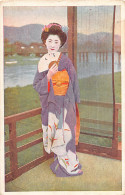 Japan - Geisha - Woman In Purple Kimono - Other & Unclassified