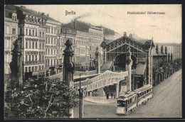 AK Berlin-Schöneberg, Hochbahnhof Bülowstrasse, Strassenbahn  - Schöneberg