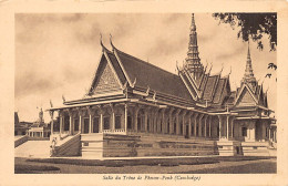 Cambodge - PHNOM PENH - Salle Du Trône - Ed. Breger Frères - Cambodja