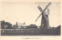 Jersey - St. Peter's Windmill - Publ. Unknown 60 - Otros & Sin Clasificación