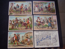 Original Old Cards Chromos Liebig  S 338 TED Le Meunier Son Fils Et L'Ane Complet - Liebig