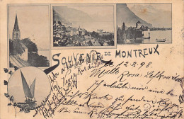 MONTREUX (VD) Souvenir De … - Année 1898 - Ed. Römmler & Jonas 3213z - Montreux