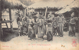 Laos - Le Décorticage Du Riz - Cliché Raquez - Ed. La Pagode 289 - Laos