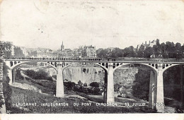LAUSANNE (VD) Inauguration Du Pont Chaudron Le 18 Juillet 1905 - Ed. S.L.  - Lausanne