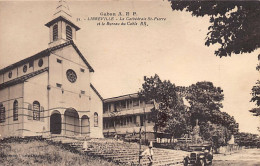 Gabon - LIBREVILLE - La Cathédrale Saint-Pierre Et Le Bureau Du Cable - Ed. Bloc 32 - Gabun