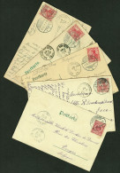 BAD NEUENAHR 1899-1912  5 Stück 10-Pf-Adler/Germania + Orts-o Auf Versch. Ansichtskarten > Alle Bedarf Ausland Belgien - Lettres & Documents