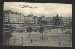 Bruxelles Place De La Constitution 1910 Brussel - Squares