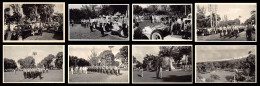 Guadeloupe - POINTE A PITRE - Cérémonie Devant Le Monument Aux Morts - Série De 8 Photos Format Carte Postale (Dos Vierg - Pointe A Pitre