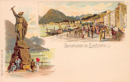 Svizzera - LUGANO (TI) Litografia - Ed. Müller & Trüb 128 - Lugano