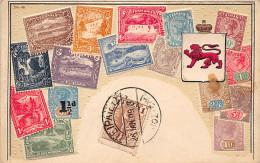 Tasmania - Stamps Of Tasmania - Philatelic Postcard - Publ. O. Zieher  - Otros & Sin Clasificación