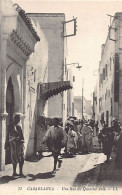 Judaica - Maroc - CASABLANCA - Une Rue Du Quartier Juif - Ed. LL Lévy 71 - Judaika