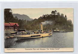 Scotland Perthshire - TROSSACHS Pier And Steamer Sir Walter Scott   Watt's Series - Perthshire