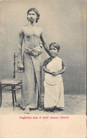 Sri Lanka - Singhalese Man & Tamil Woman (Dwarf) - Publ. Unknown  - Sri Lanka (Ceilán)