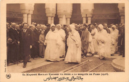 Maroc - S.M. Moulay Youssef Va Prier à La Mosquée De Paris (1926) - Ed. Flandrin  - Altri & Non Classificati