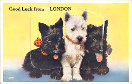 England - LONDON Good Luck Scottish Terrier - Sachet Postcard - Autres & Non Classés