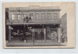 BINGHAMTON (NY) Hotel Lincoln, John J. Vavra Prop. - Lincoln Barber Shop - REAL PHOTO - Sonstige & Ohne Zuordnung