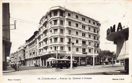 CASABLANCA - Avenue Du Général D'Amade - Trolley-Bus - Ed. Flandrin 116 - Casablanca