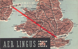 ÉIRE Ireland - Aer Lingus - Irish Air Lianes - Dublin To London - Autres & Non Classés