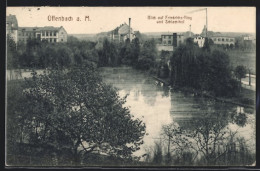 AK Offenbach, Blick Auf Friedrichsring & Schlachthof  - Offenbach