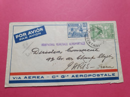 Argentine - Enveloppe De Buenos Aires Pour Paris Par Avion En 1930 - Réf 3569 - Lettres & Documents