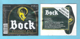 BIERETIKET -   BOCK  PERMIUM  PILS  -  25 CL   (BE 921) - Bier