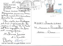 INDRE ET LOIRE 37  - BALLAN MIRE - JE SUIS DE BALLAN MIRE HOTEL DE VILLE 1991 - TIMBRE N° 3506 -TARIF 1 1 02 - - Mechanical Postmarks (Advertisement)