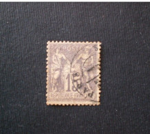 FRANCIA 1876 -1878 SAGE 15 CENT GRIS 1 TIPO OBLITERE N SOUS B - 1876-1878 Sage (Type I)