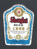 SHANGHAI BEER   -  355 ML  -  BIERETIKET  (2 Scans)  (BE 922) - Bier