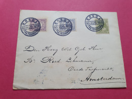 Pays Bas - Enveloppe De Breda Pour Amsterdam En 1918 - Réf 3570 - Lettres & Documents