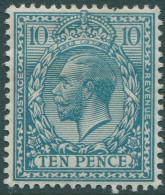 Great Britain 1912 SG394 10d Turquoise-blue KGV MLH - Ohne Zuordnung
