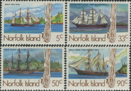 Norfolk Island 1985 SG356-359 Whaling Ships Set MNH - Ile Norfolk