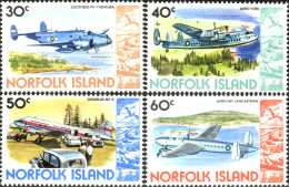 Norfolk Island 1980 SG244-247 Airplanes MNH - Ile Norfolk