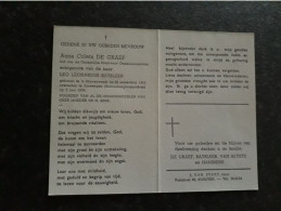 Anna Coleta De Graef ° 's-Gravenwezel 1892 + Antwerpen 1976 X Leo Leonardus Batsleer (Fam: Van Heyste - Hanssens) - Obituary Notices