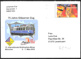 Germania/Germany/Allemagne: Intero, Stationery, Entier, "Gläserner Zug", (treno Di Vetro, Glass Train, Train De Verre) - Trains