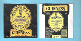 BIERETIKET -   GUINNESS  SPECIAL EXPORT STOUT   -  33 CL   (BE 930) - Beer