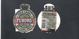 BIERETIKET -   TUBORG  - GOLD LABEL  DE LUXE BEER  -  25 CL   (BE 933) - Beer