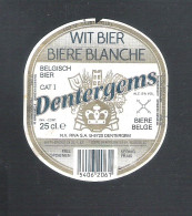 BIERETIKET - DENTERGEMS WIT BIER  -  25 CL (BE 938) - Beer