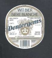 BIERETIKET - DENTERGEMS WIT BIER  -  25 CL (BE 939) - Bier