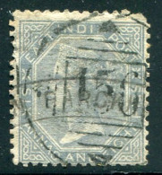 1867 Burma Rangoon India Abroad 6a8p Sg 72 - Birma (...-1947)