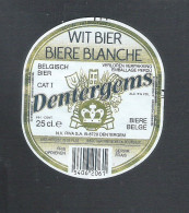 BIERETIKET - DENTERGEMS WIT BIER  -  25 CL (BE 943) - Bier