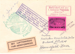Germany RACKETENPOST Rocketmail. “Herta”1960 Aerophilately  U.S.. G.A Auctioned Price $250 - Europa
