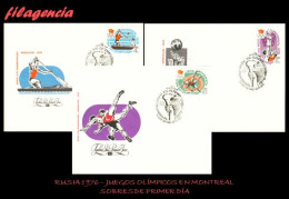 RUSIA SPD-FDC. 1976-23 JUEGOS OLÍMPICOS EN MONTREAL - FDC