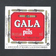 GB N.V. - BRUSSEL - GALA PILS     - 25 CL -   BIERETIKET  (BE 950) - Bier