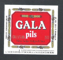 GB  INNO N.V. - BRUSSEL - GALA PILS     - 25 CL -   BIERETIKET  (BE 951) - Birra