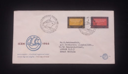 C) 1966. NETHERLANDS. FDC. SENT TO GREAT BRITAIN. DOUBLE STAMPS FOR TRANSPORTATION OF REFUGEES BY BOAT. XF - Autres & Non Classés