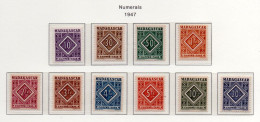 Madagascar YT Taxe 31-40 Neuf Sans Charnière XX MNH - Postage Due