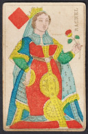 (Karo-Dame) Rachel - Queen Of Diamonds / Reine De Carreau / Playing Card Carte A Jouer Spielkarte Cards Cartes - Antikspielzeug